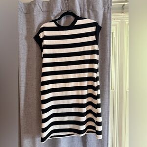 Black and White Striped Dress